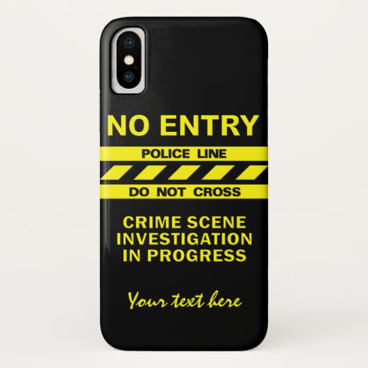 Aangepaste tekst Politie Lijn telefoonhoesjes Case-Mate iPhone Case (Achterkant)