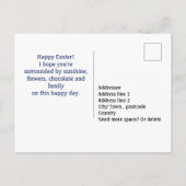 Aangepaste tekst Poolse folklore Ei-citerende folk Briefkaart (Achterkant)