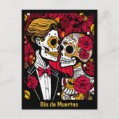 Aangepaste tekst 💀 Pop Día de Muertos Briefkaart (Voorkant)