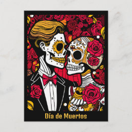 Aangepaste tekst 💀 Pop Día de Muertos Briefkaart