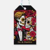 Aangepaste tekst 💀 Pop Día de Muertos Cadeaulabel (Voorkant)