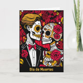 Aangepaste tekst 💀 Pop Día de Muertos Kaart (Voorkant)
