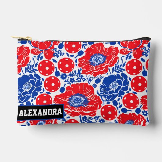 Aangepaste tekst Poppy Paddle Pouch Etui (Voorkant)