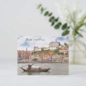 Aangepaste tekst Porto Portugal Briefkaart (Staand voorkant)