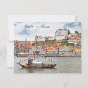 Aangepaste tekst Porto Portugal Briefkaart