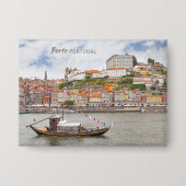 Aangepaste tekst Porto Portugal Button (Voorkant)
