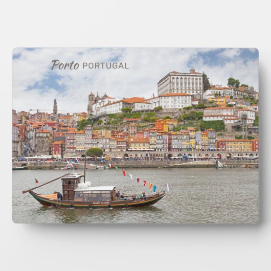 Aangepaste tekst Porto Portugal Fotoplaat (voorkant)