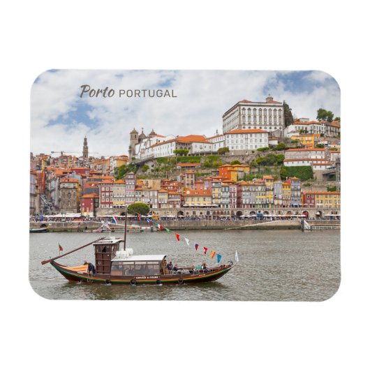 Aangepaste tekst Porto Portugal Magneet (Horizontaal)