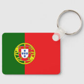 Aangepaste tekst Portugese vlag Sleutelhanger (Voorkant)