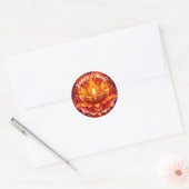 Aangepaste tekst, Prettig Divali Ronde Sticker (Envelop)