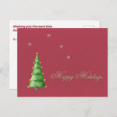 Aangepaste tekst Prettige Feestdagen Sneeuwvlokken (Voorkant / Achterkant)