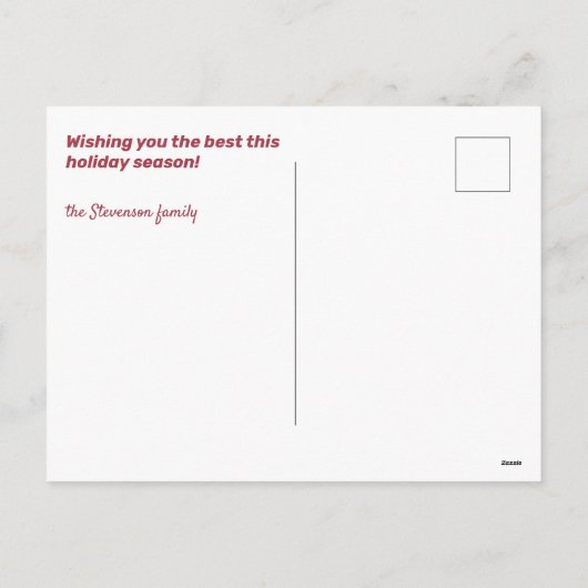 Aangepaste tekst Prettige Feestdagen Sneeuwvlokken (Achterkant)