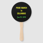 Aangepaste tekst Pride hand fans Handwaaier (Achterkant)