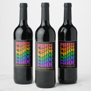Aangepaste Tekst Pride Wijn Etiket