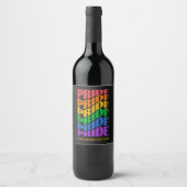 Aangepaste Tekst Pride Wijn Etiket (Voorkant)