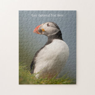 Aangepaste tekst Puffin-puzzel Legpuzzel