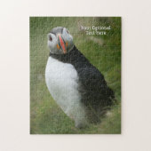 Aangepaste tekst Puffin-puzzel Legpuzzel (Verticaal)