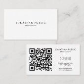 Aangepaste tekst QR-code Upload bedrijf Logo Moder Visitekaartje (Voorkant / Achterkant)