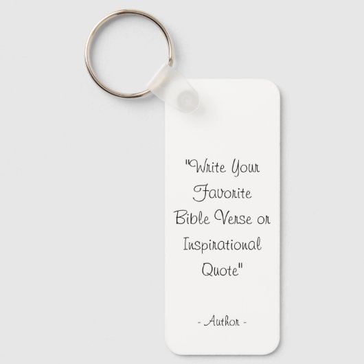 Aangepaste tekst quote  sleutelhanger (Voorkant)