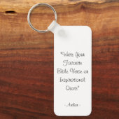 Aangepaste tekst quote  sleutelhanger (Voorkant)