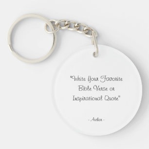 Aangepaste tekst quote sleutelhanger