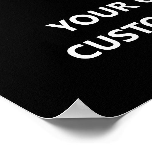 Aangepaste tekst Rainbow Hearts & Stripes Poster (Hoek)