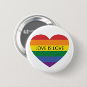 Aangepaste tekst Rainbow Love Ronde Button 5,7 Cm (Voorkant /achterkant)