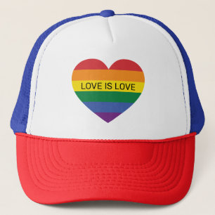 Aangepaste tekst Rainbow Love Trucker Pet