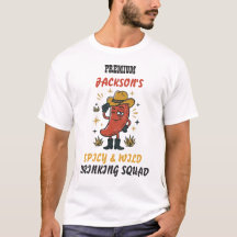 Aangepaste tekst Retro Chili Drinken T-shirt