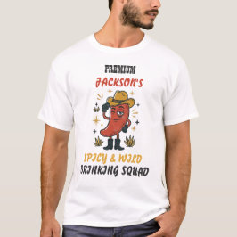 Aangepaste tekst Retro Chili Drinken T-shirt