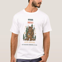 Aangepaste tekst Retro kampeerbeer T-shirt