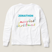 Aangepaste tekst Retro Kleurrijke vrolijkste feest (Achterkant)