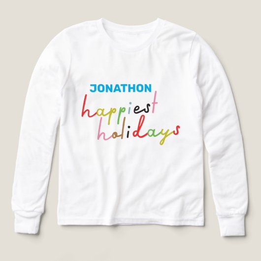 Aangepaste tekst Retro Kleurrijke vrolijkste feest (Voorkant)