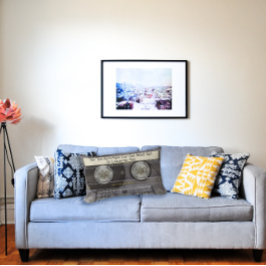 Aangepaste tekst / retro liefde muziek cassette mi kussen