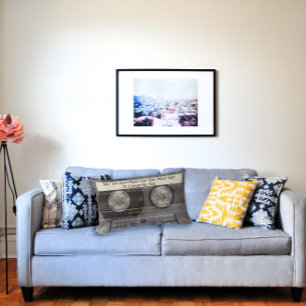 Aangepaste tekst / retro liefde muziek cassette mi kussen