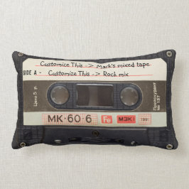 Aangepaste tekst / Retro Love Music Cassette Mixta Kussen
