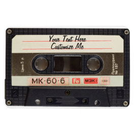 Aangepaste tekst / Retro Love Music Cassette Mixta Magneet