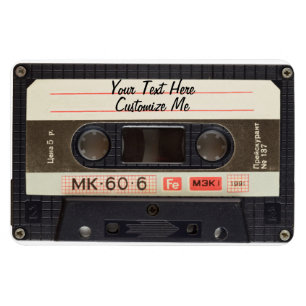 Aangepaste tekst / Retro Love Music Cassette Mixta Magneet