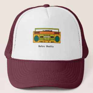 Aangepaste tekst retro radio trucker pet