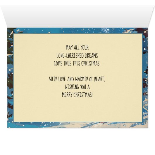 🎾🎄Aangepaste tekst, retro Tennis Snowy Serve (Binenzijde Horizontaal (Onderkant))