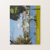 Aangepaste tekst Reykjavik, IJsland Legpuzzel (Verticaal)