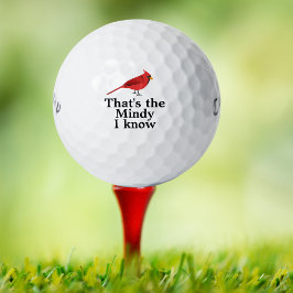 Aangepaste tekst rode kardinale vogel golfballen