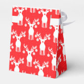 Aangepaste tekst rode Pickleball Reindeers 🎁 Bedankdoosjes (Achterkant)