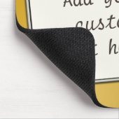 Aangepaste tekst roepen op Gradient Gold Muismat (Hoek)