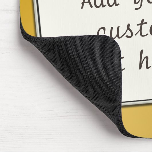 Aangepaste tekst roepen op Gradient Gold Muismat (Hoek)