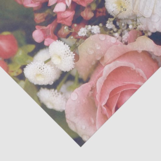 Aangepaste tekst Romantische ventilator Bouquet Tissuepapier (Detail)