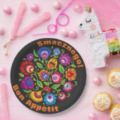 Aangepaste tekst Ronde Poolse folkloristische same Papieren Bordje (Feest)