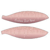 Aangepaste tekst Roos Gold Blush Glitter Sparkle D Basketbal (Panelen)