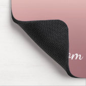 Aangepaste tekst Roos Gold Blush Glitter Sparkle D Muismat (Hoek)