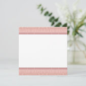 Aangepaste tekst Roos Gold Blush Glitter Sparkle D Programmakaart (Staand voorkant)